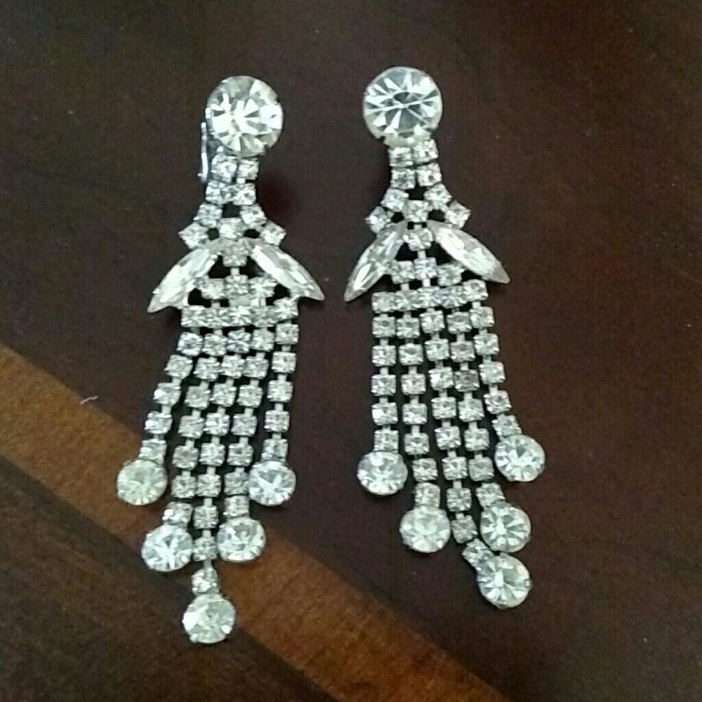 Diamond Chandler Earrings Vintage I